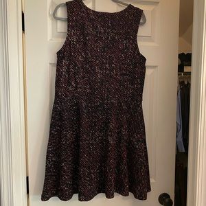 Apt 9 Black pink and yellow flare dress